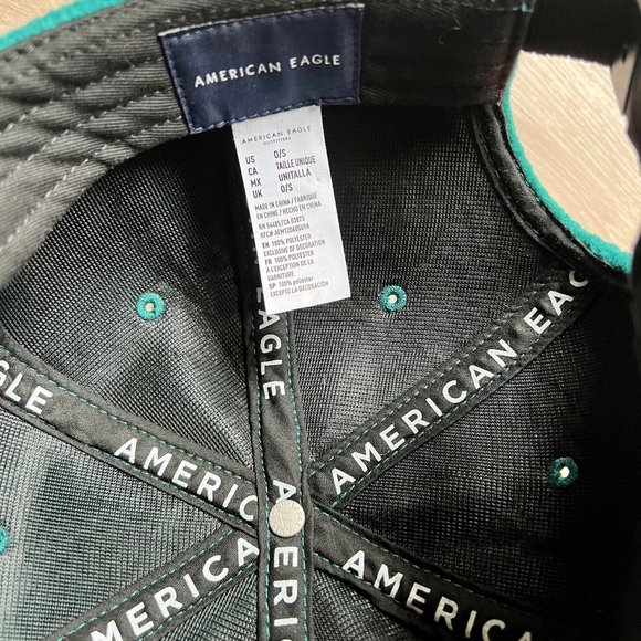 NWOT Fleece Vintage 90's Teal Green Hat - Picture 4 of 5